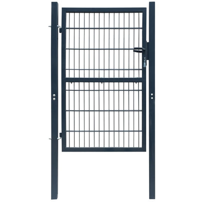 Poort dubbelstaafmat (enkel) 106x190 cm antracietgrijs 106 x 190 cm Grijs