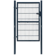 Hekpoort enkel 100x180 cm antracietgrijs