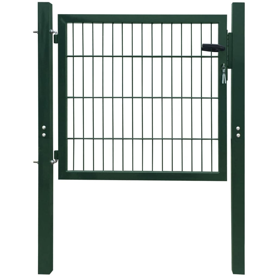 Poort dubbelstaafmat (enkel) 106x130 cm groen 106 x 130 cm Groen