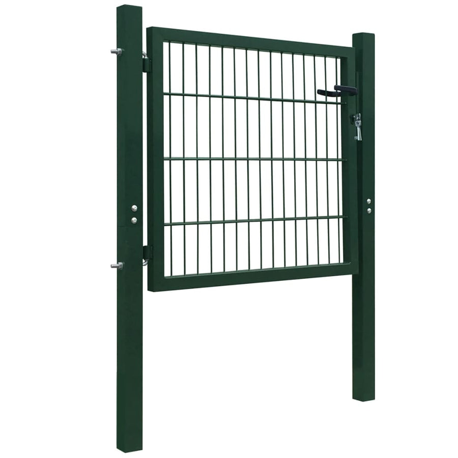 Poort dubbelstaafmat (enkel) 106x130 cm groen 106 x 130 cm Groen