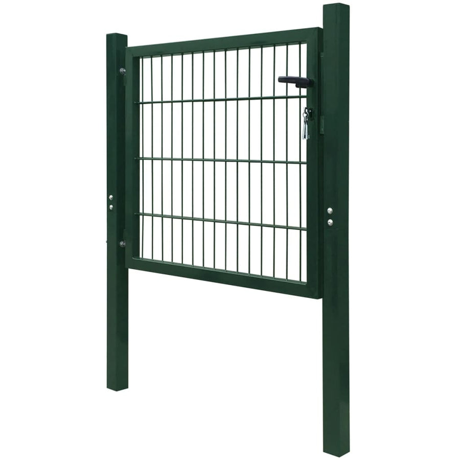 Poort dubbelstaafmat (enkel) 106x130 cm groen 106 x 130 cm Groen