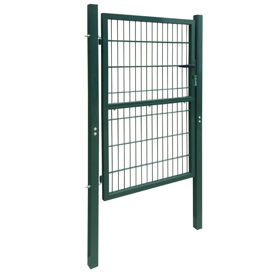 Poort dubbelstaafmat (enkel) 106x170 cm groen 106 x 170 cm Groen