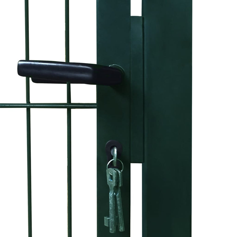 Poort dubbelstaafmat (enkel) 106x170 cm groen 106 x 170 cm Groen