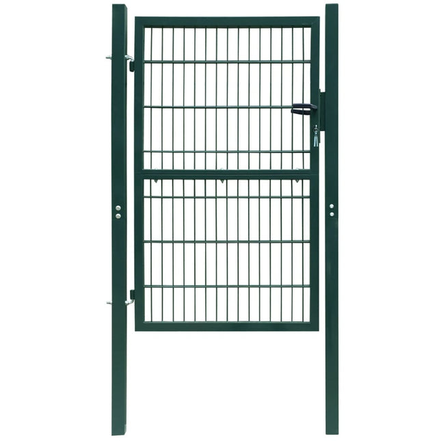 Poort dubbelstaafmat (enkel) 106x190 cm groen 106 x 190 cm Groen