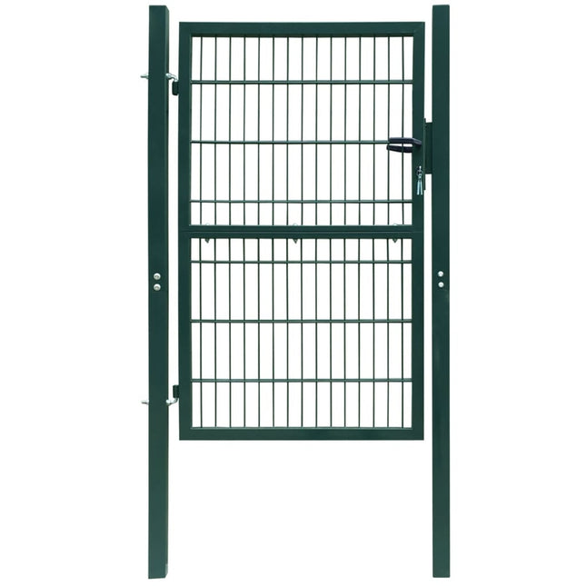 Poort dubbelstaafmat (enkel) 106x210 cm groen 106 x 210 cm Groen