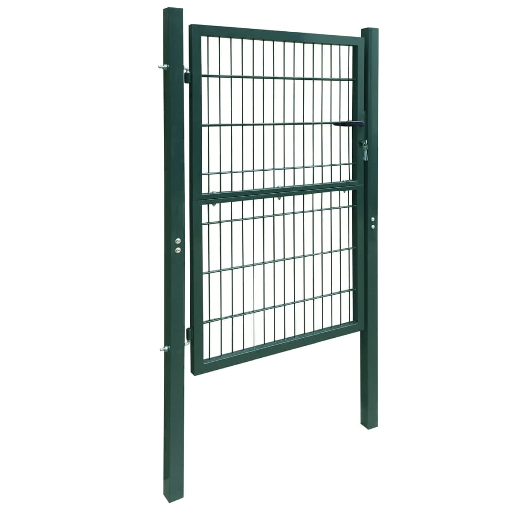 Poort dubbelstaafmat (enkel) 106x210 cm groen 106 x 210 cm Groen