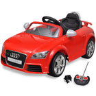 Children's electric car with remote control Audi TT RS red
