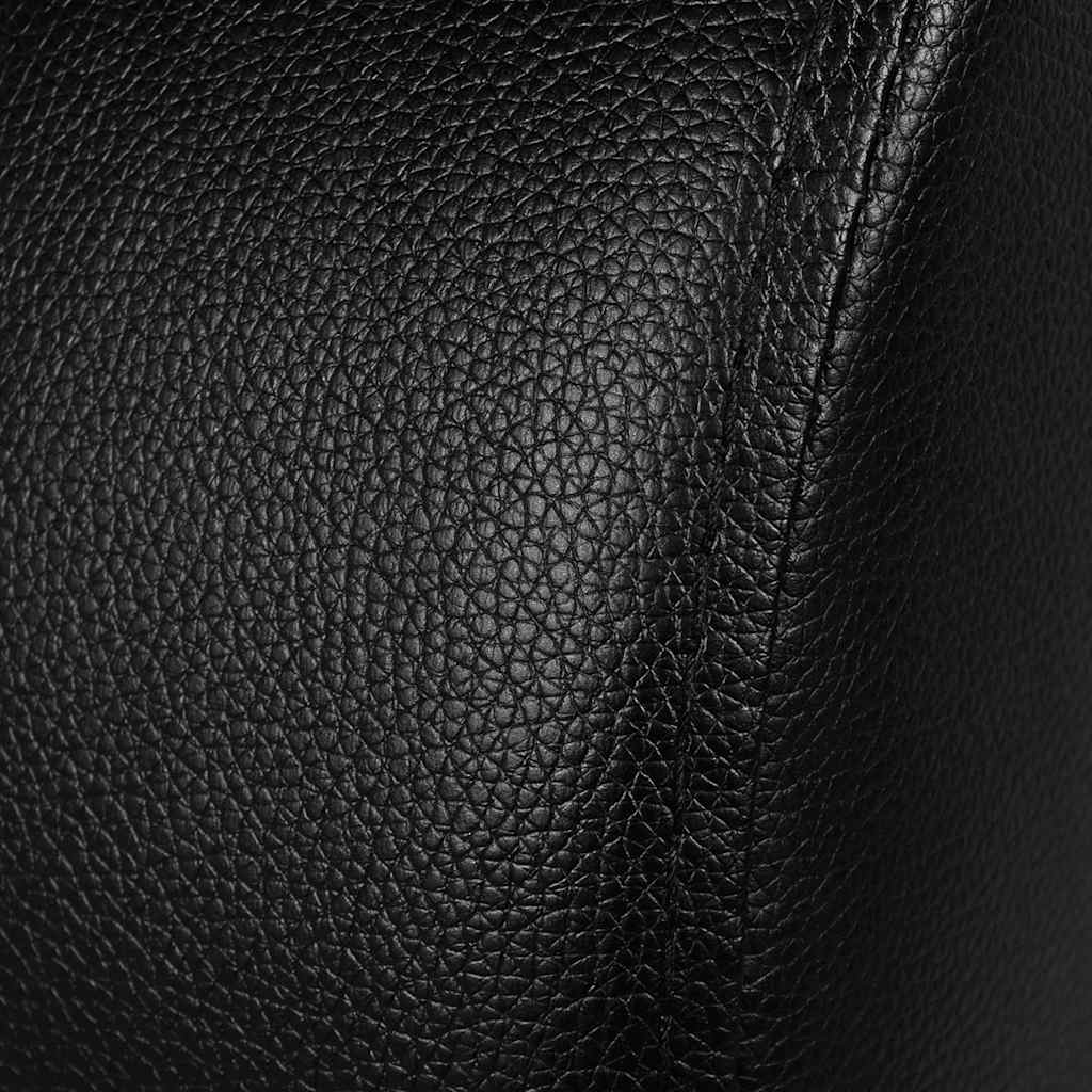 Dubbele Relaxfauteuil Zonder Middenleuning Kunstleer Zwart