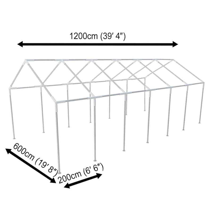 Partytent 12X6 M Wit Geel
