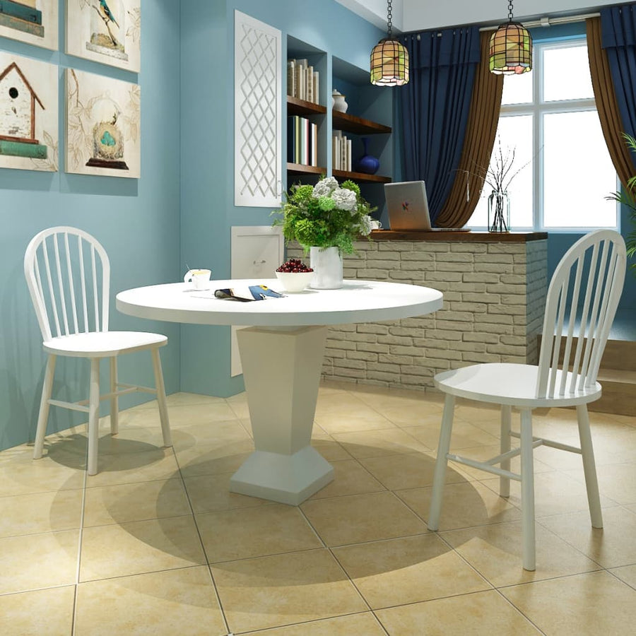 Eetkamerstoelen Massief Rubberwood 2