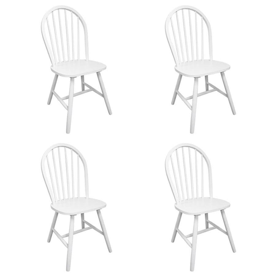 Eetkamerstoelen Massief Rubberwood 4