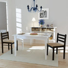 Eetkamerstoelen 2 st massief rubberwood fluweel bruin