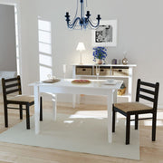 Eetkamerstoelen 2 st massief rubberwood fluweel bruin