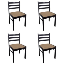 Eetkamerstoelen Massief Rubberwood En Fluweel 4 Bruin