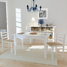Eetkamerstoelen Massief Rubberwood En Fluweel 2 Wit