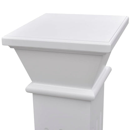 Plantenstandaard Klassieke Zuil Mdf Wit