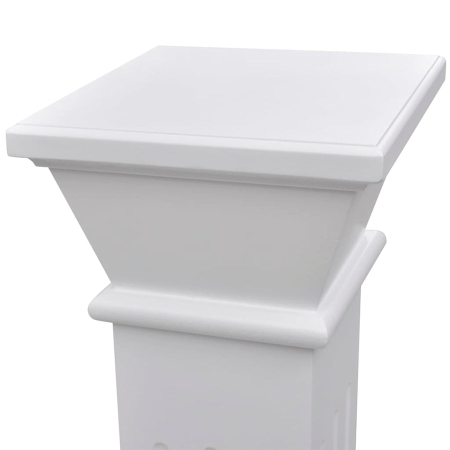 Plantenstandaard Klassieke Zuil Mdf Wit