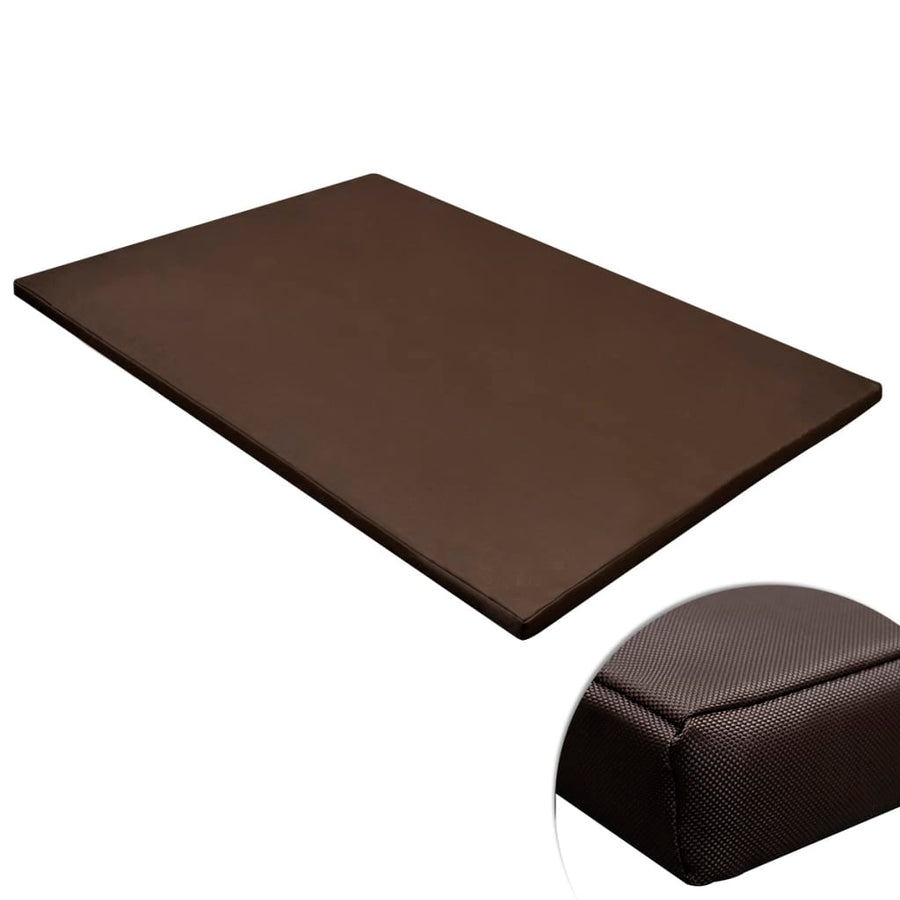 Hondenmat plat rechthoekig maat L bruin l