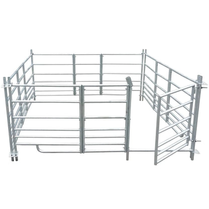 Schaapskooi 4 Panelen 183X183X92 Cm Gegalvaniseerd Staal