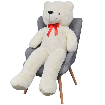 Teddybeer Xxl 160 Cm Zacht Pluche Wit
