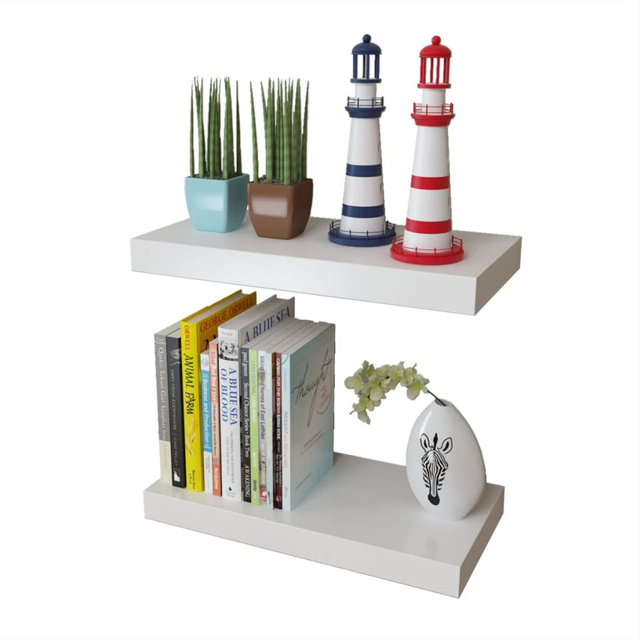 Wandplanken Mdf Zwevend Voor Boeken/Dvd St 2 40 cm