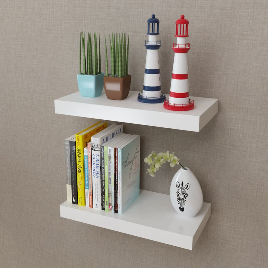 Wandplanken Mdf Zwevend Voor Boeken/Dvd St 2 40 cm