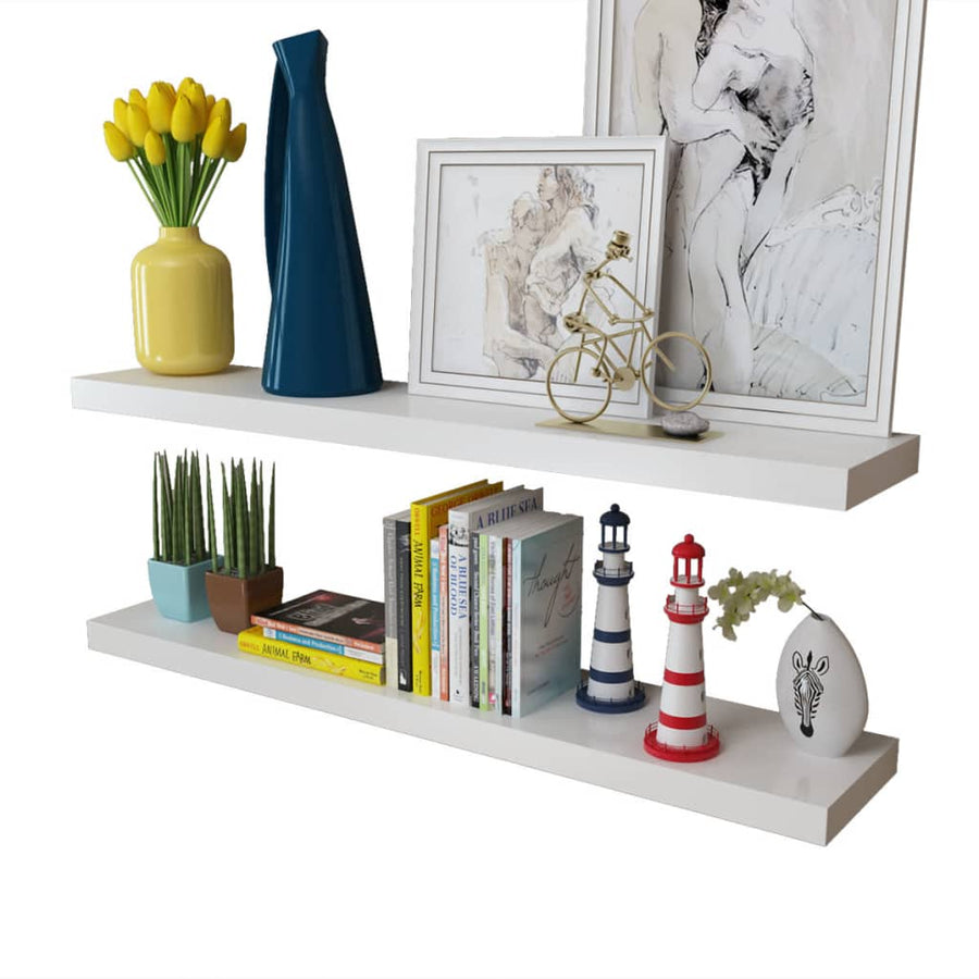 Wandplanken Mdf Zwevend Voor Boeken/Dvd St 2 100 cm