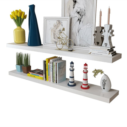 Wandplanken Mdf Zwevend Voor Boeken/Dvd St 2 120 cm