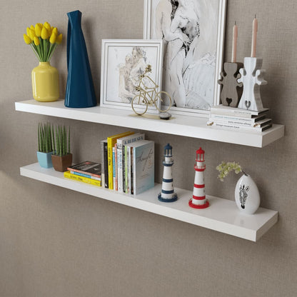 Wandplanken Mdf Zwevend Voor Boeken/Dvd St 2 120 cm