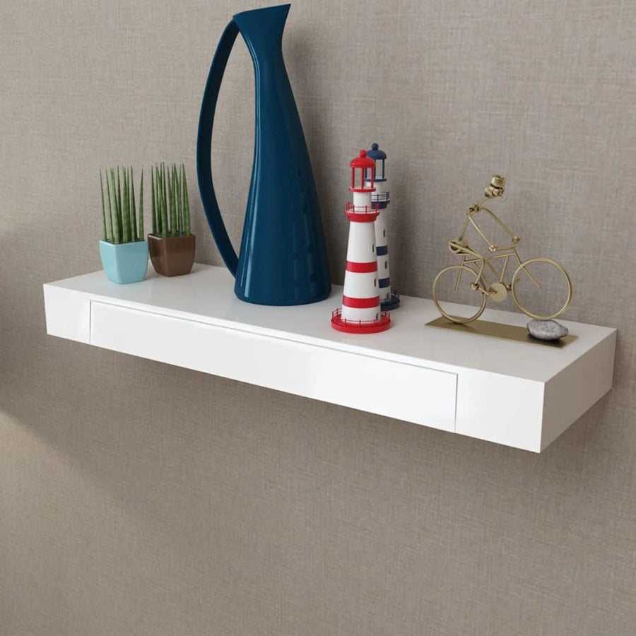 Wandschap Met Lade Zwevend Mdf 1 80 cm