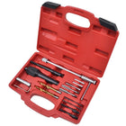 Glow plug socket set, 16-piece
