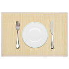 6 Placemats Bamboe 30 X 45 Cm Natuurlijk Beige