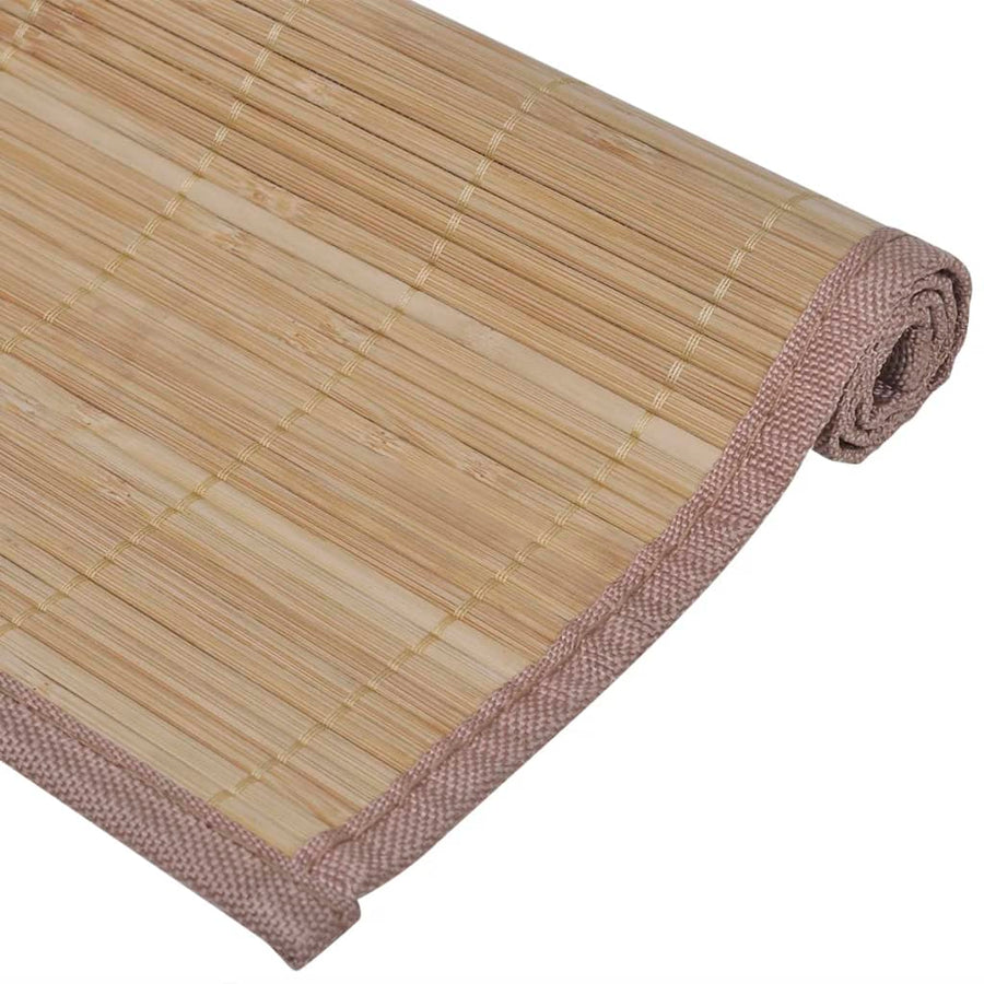 6 St Placemats 30X45 Cm Bamboe Bruin