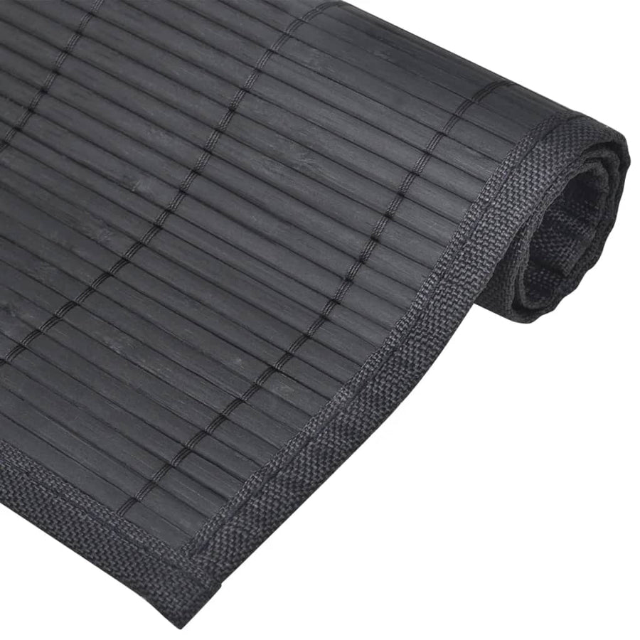 6 Placemats Bamboe 30 X 45 Cm Zwart