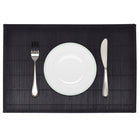 6 Placemats Bamboe 30 X 45 Cm Zwart