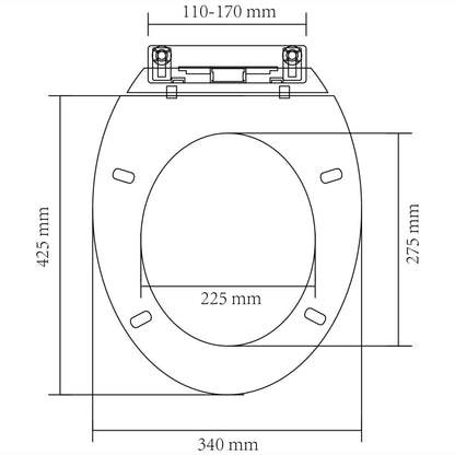 Toiletbril Soft-Close ovaal