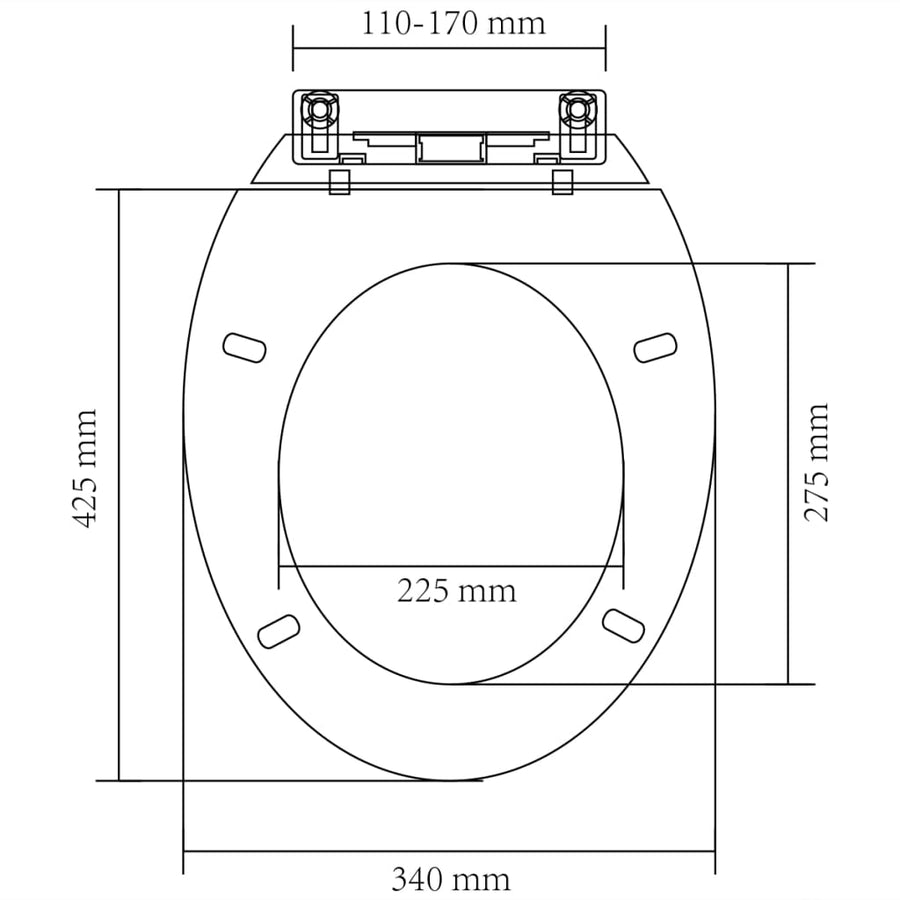 Toiletbril Soft-Close ovaal