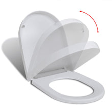 Toiletbril Soft-Close Met Quick-Release Ontwerp Vierkant 46 x 36 cm(60 - 200 mm) Wit