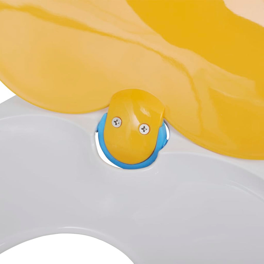 Toiletbril Voor Volwassenen/Kinderen Soft-Close Wit En Geel