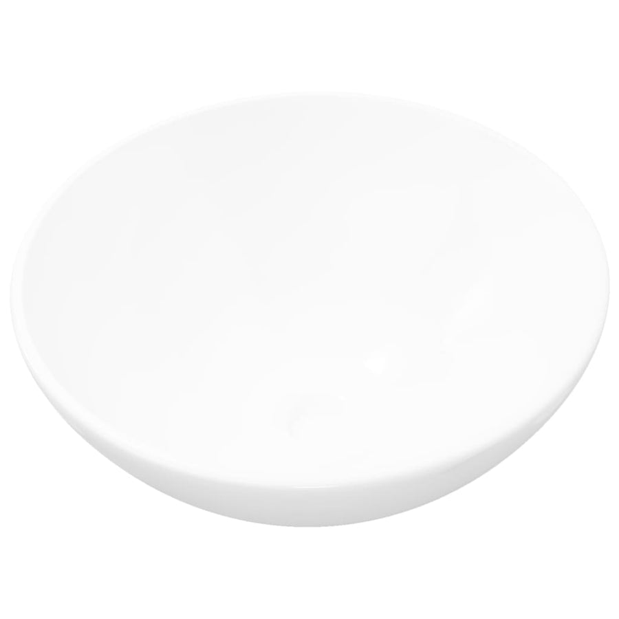 Wastafel Rond Keramiek Wit