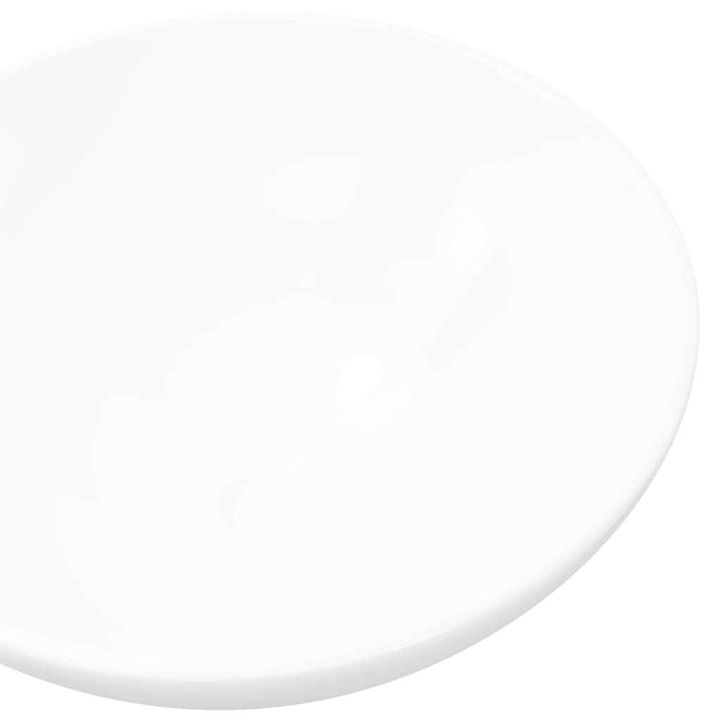 Wastafel Rond Keramiek 32.5 x 14 cm Wit