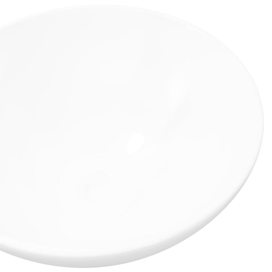 Wastafel Rond Keramiek Wit