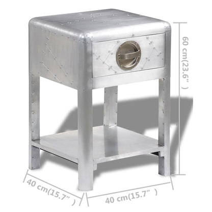 Bijzettafel Met 1 Lade Vintage Luchtvaartlook