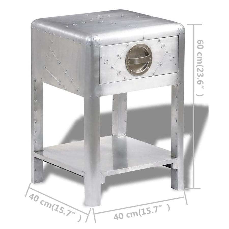 Bijzettafel Met 1 Lade Vintage Luchtvaartlook