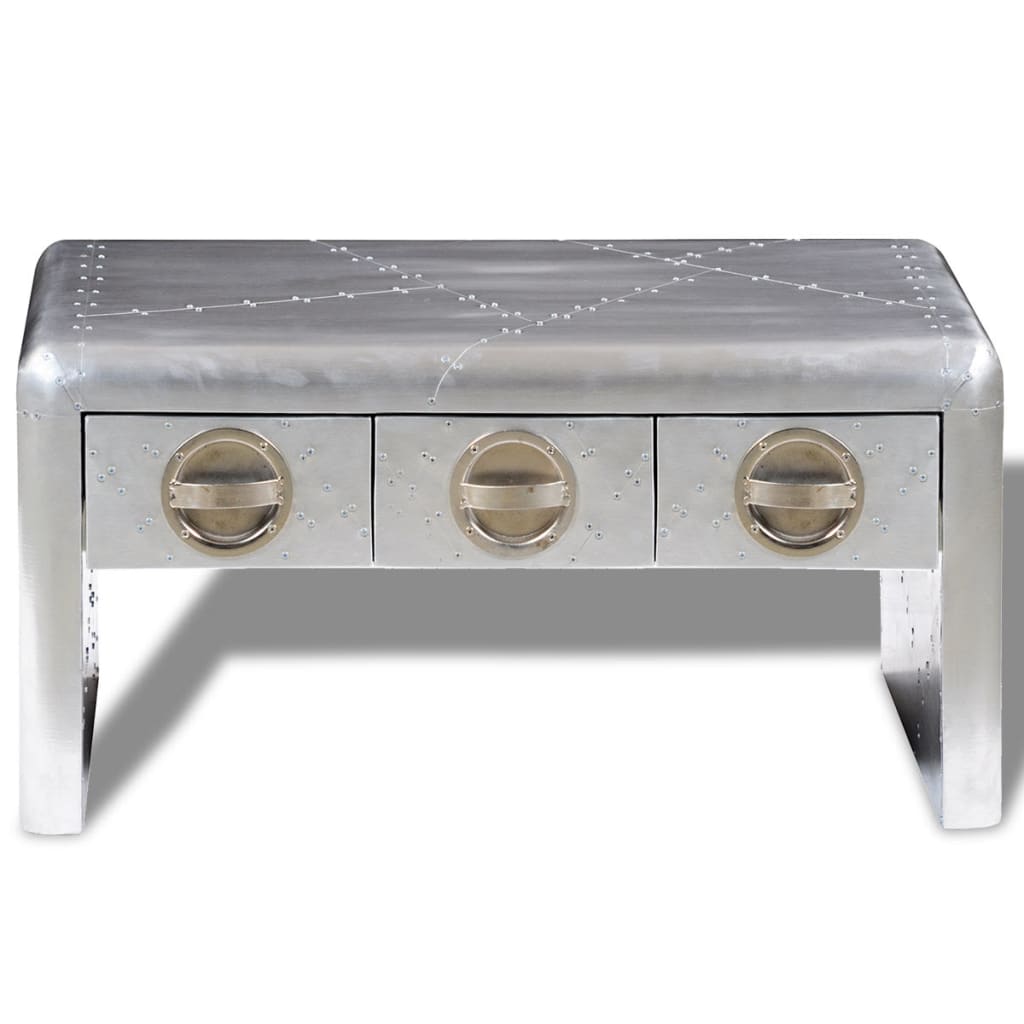 Salontafel Met 3 Lades Vintage Luchtvaartlook