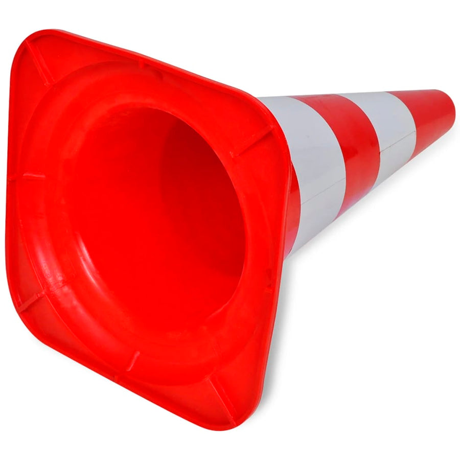 Verkeerskegel Reflecterend 50 Cm Rood En Wit St 10 Zonder ketting
