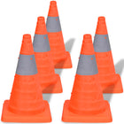 Collapsible traffic cone 42 cm 5 pcs
