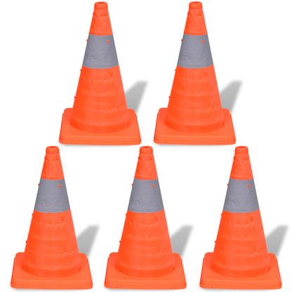 Verkeerskegel Uitvouwbaar 42 Cm Stuks 5