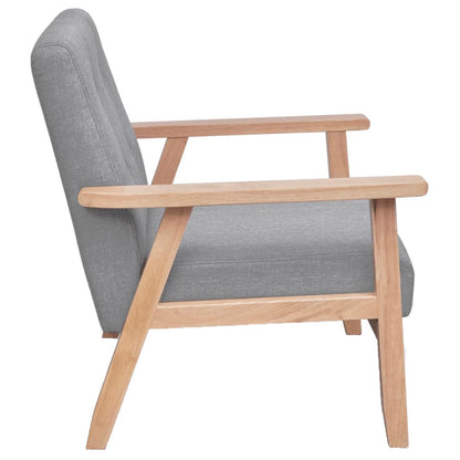 Fauteuil Stof Lichtgrijs