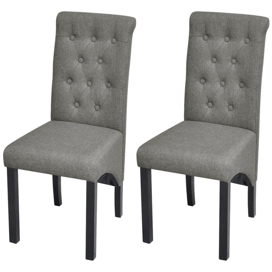 Eetkamerstoelen Stof 2 Lichtgrijs